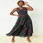 Georgette Flyaway Maxi Dress image number null