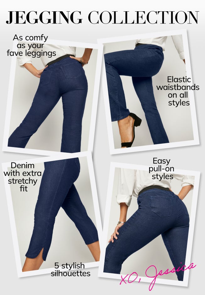 Stretch Denim Crop Jeggings image number 3