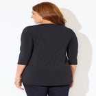 Embellished Stud Neckline Top image number null