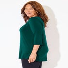 Embellished Stud Neckline Top image number null