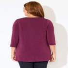 Embellished Stud Neckline Top image number null