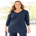 Cashmiracle&trade; V-Neck Sweater image number null