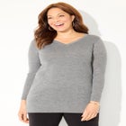 Cashmiracle&trade; V-Neck Sweater image number null