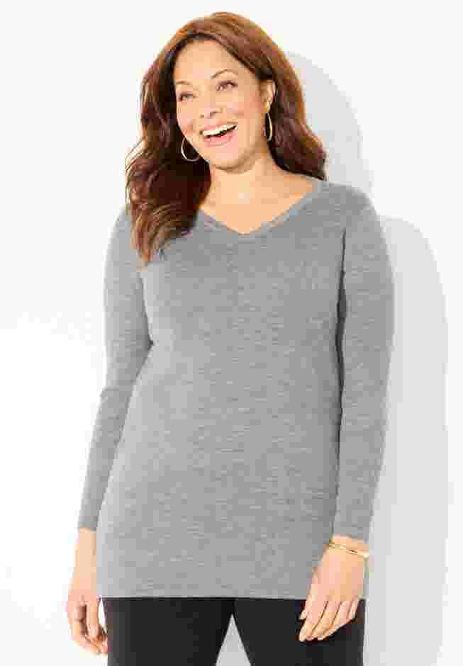 Cashmiracle™ V-Neck Sweater image number 0
