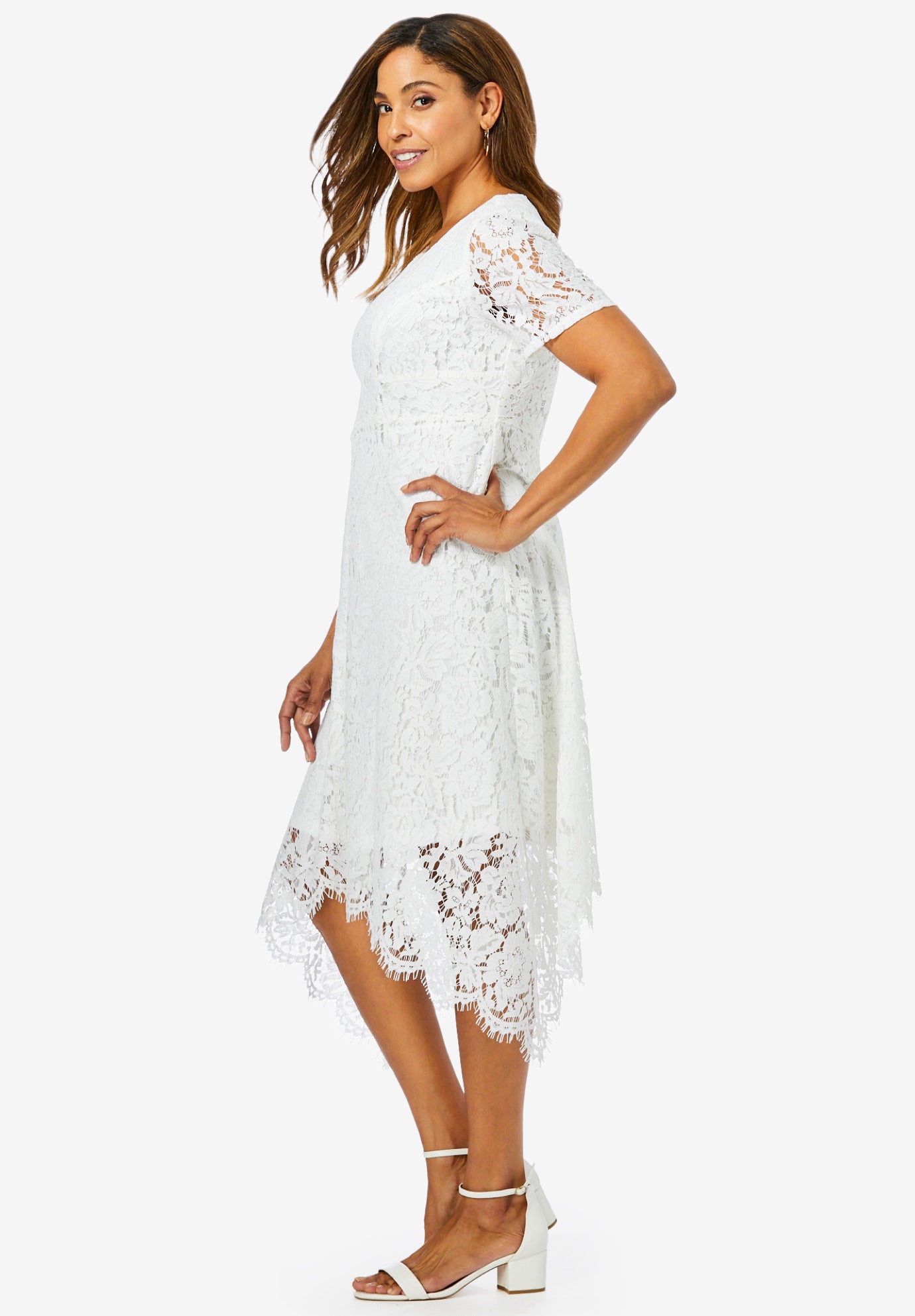 Lace Handkerchief Dress image number 2