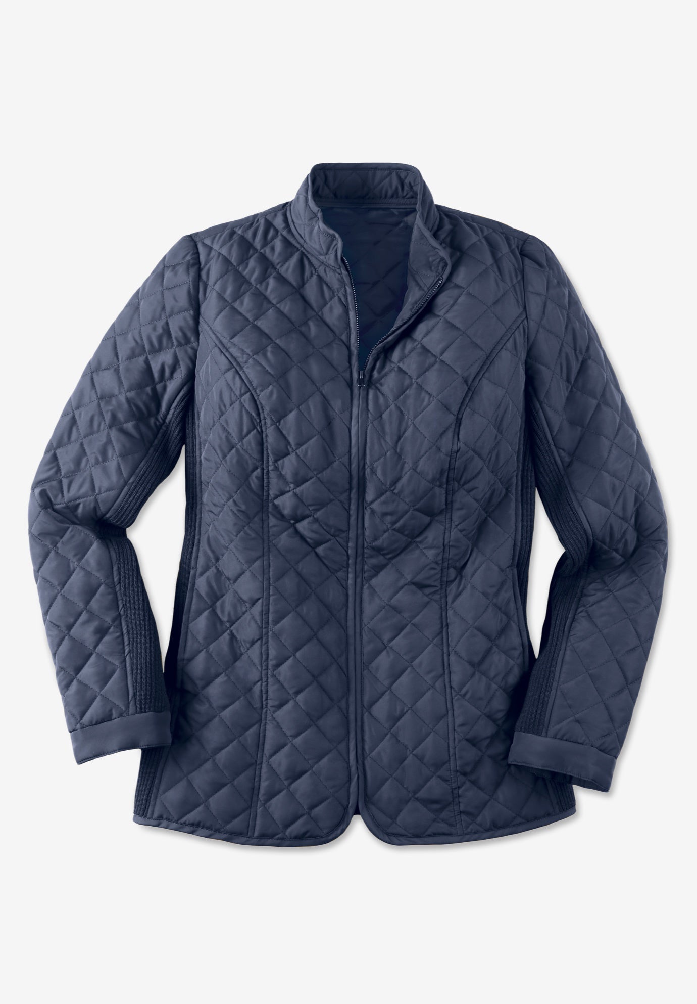 Zip-Front Quilted Jacket image number 1