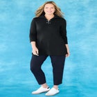 Suprema® Studio Half-Zip Grommet Pullover image number null