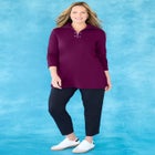 Suprema® Studio Half-Zip Grommet Pullover image number null