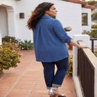 Collared Cable Buttonfront Tunic image number null