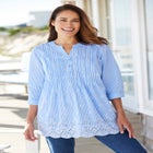 Embroidered Pintuck Tunic image number 5