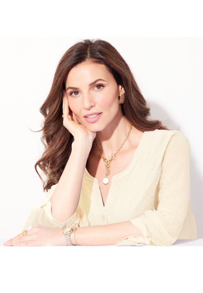 Swiss Dot Tie Sleeve Blouse image number 6