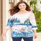 3/4 SLEEVE SEASONAL TEE image number 0
