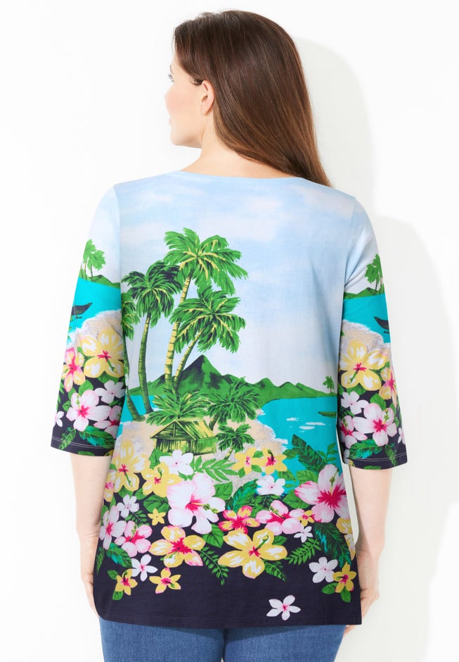 3/4 SLEEVE SEASONAL TEE image number 1