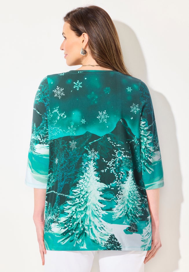 3/4 SLEEVE SEASONAL TEE image number 1