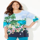 3/4 SLEEVE SEASONAL TEE image number null