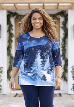 3/4 SLEEVE SEASONAL TEE