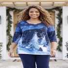 3/4 SLEEVE SEASONAL TEE image number 0