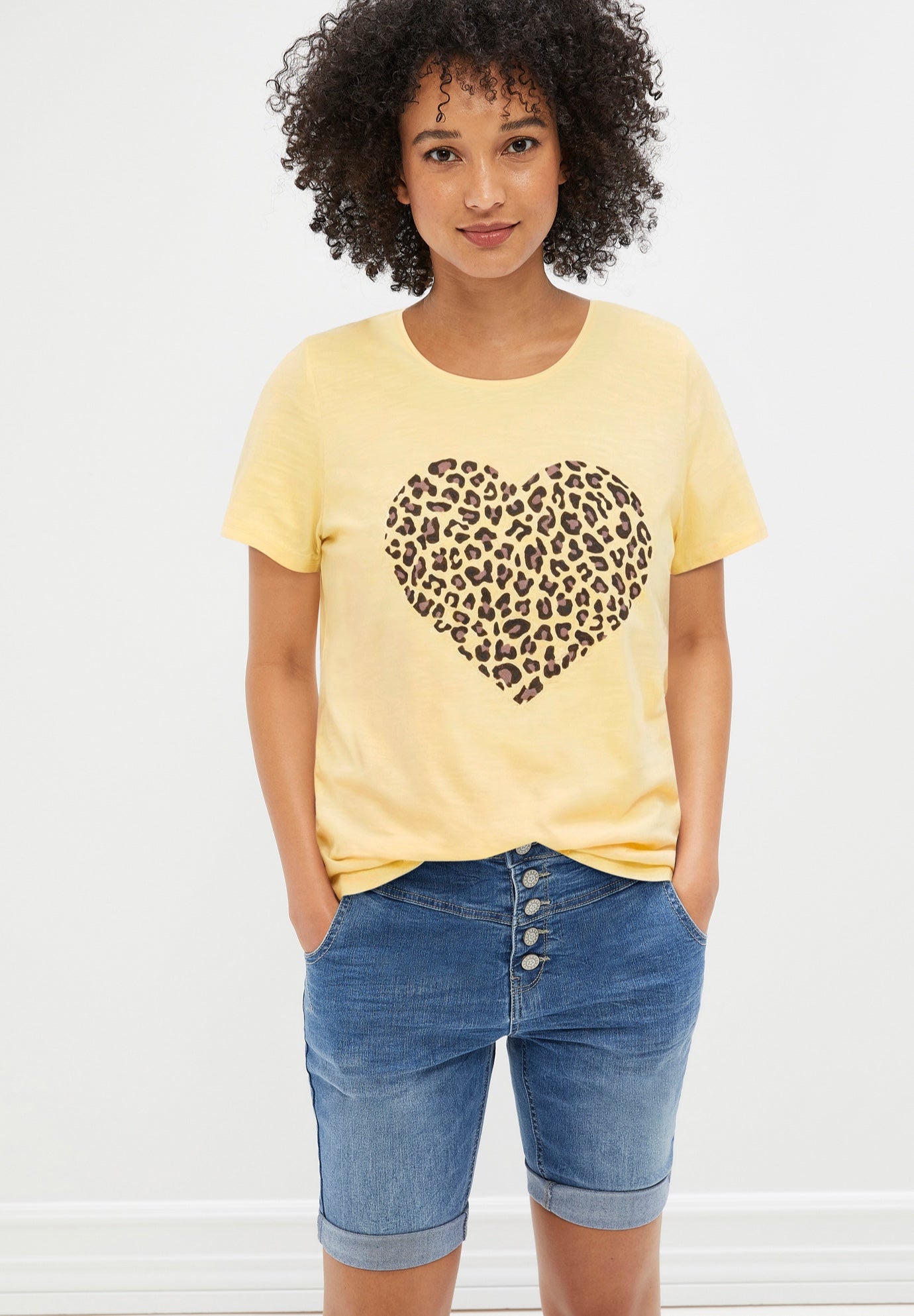 100% Cotton Scoopneck Short Sleeve Graphic Tee image number 0