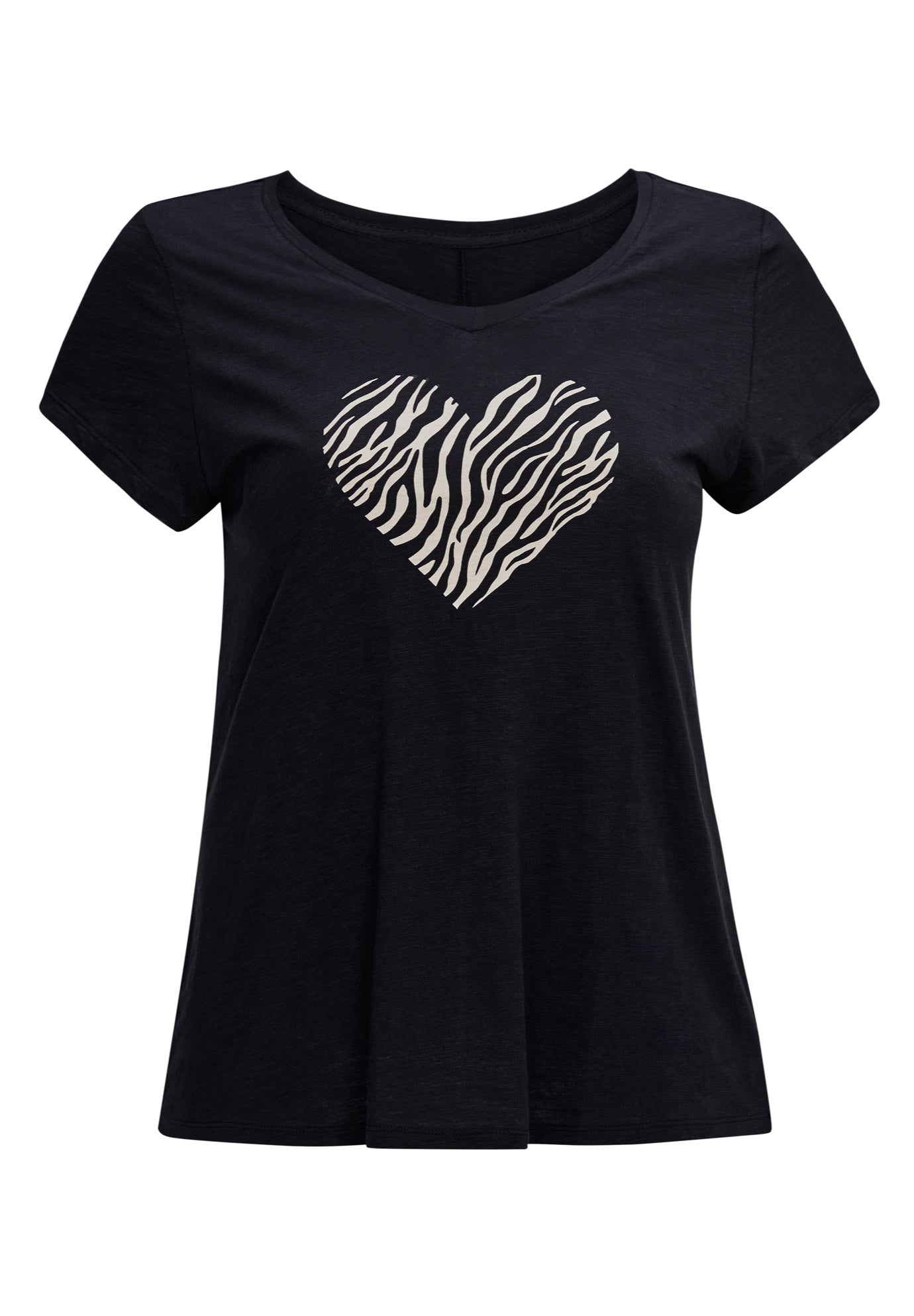 100% Cotton Scoopneck Short Sleeve Graphic Tee image number 2