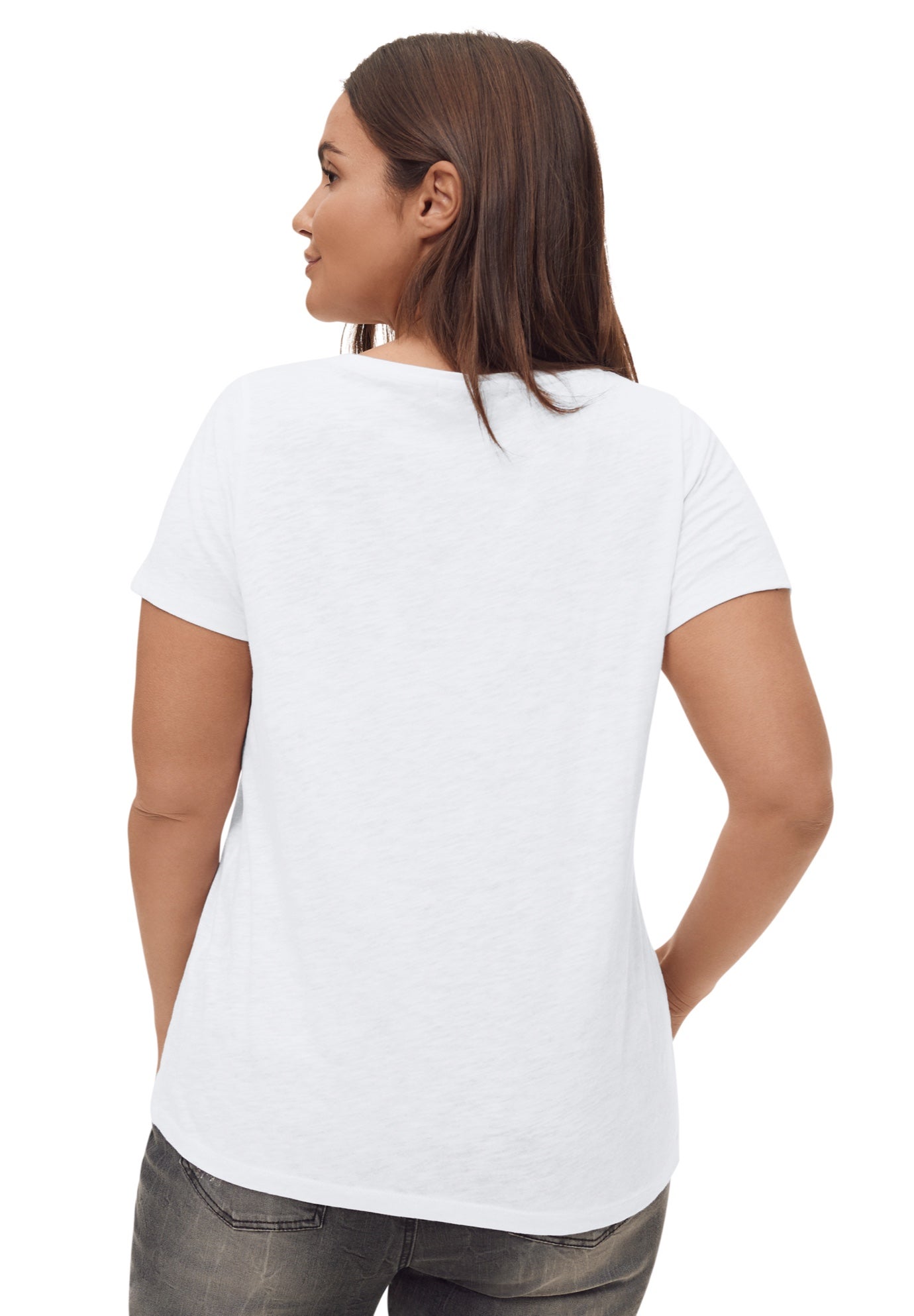 100% Cotton Scoopneck Short Sleeve Graphic Tee image number 1