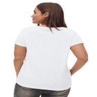 100% Cotton Scoopneck Short Sleeve Graphic Tee image number null