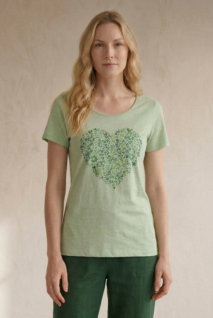 100% Cotton Scoopneck Short Sleeve Graphic Tee image number 0