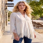 Poplin Embroidered Swing Tunic image number 0