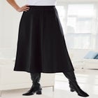 Ponte Knit A-Line Skirt image number null