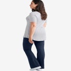 Cotton Spandex Full Length Bootcut Flat Waistband Leggings image number 1
