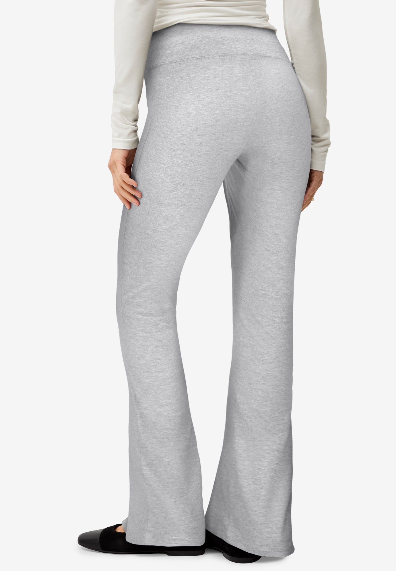 Stretch Knit Bootcut Leggings image number 1