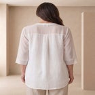 Hi-Low Linen Tunic image number null