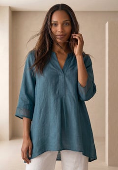 Hi-Low Linen Tunic