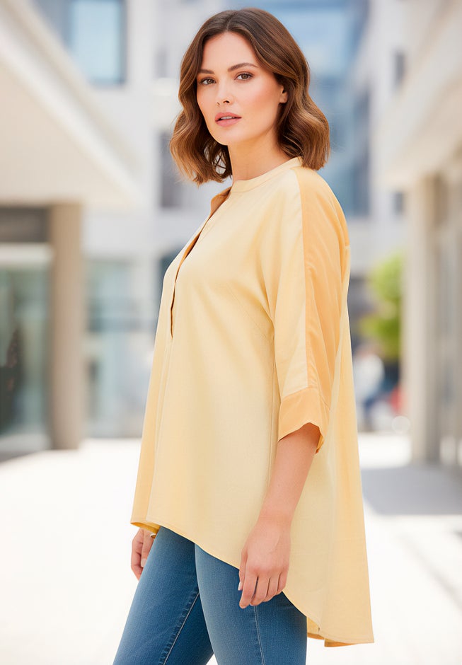 Hi-Low Linen Tunic image number 2