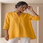 Hi-Low Linen Tunic image number null