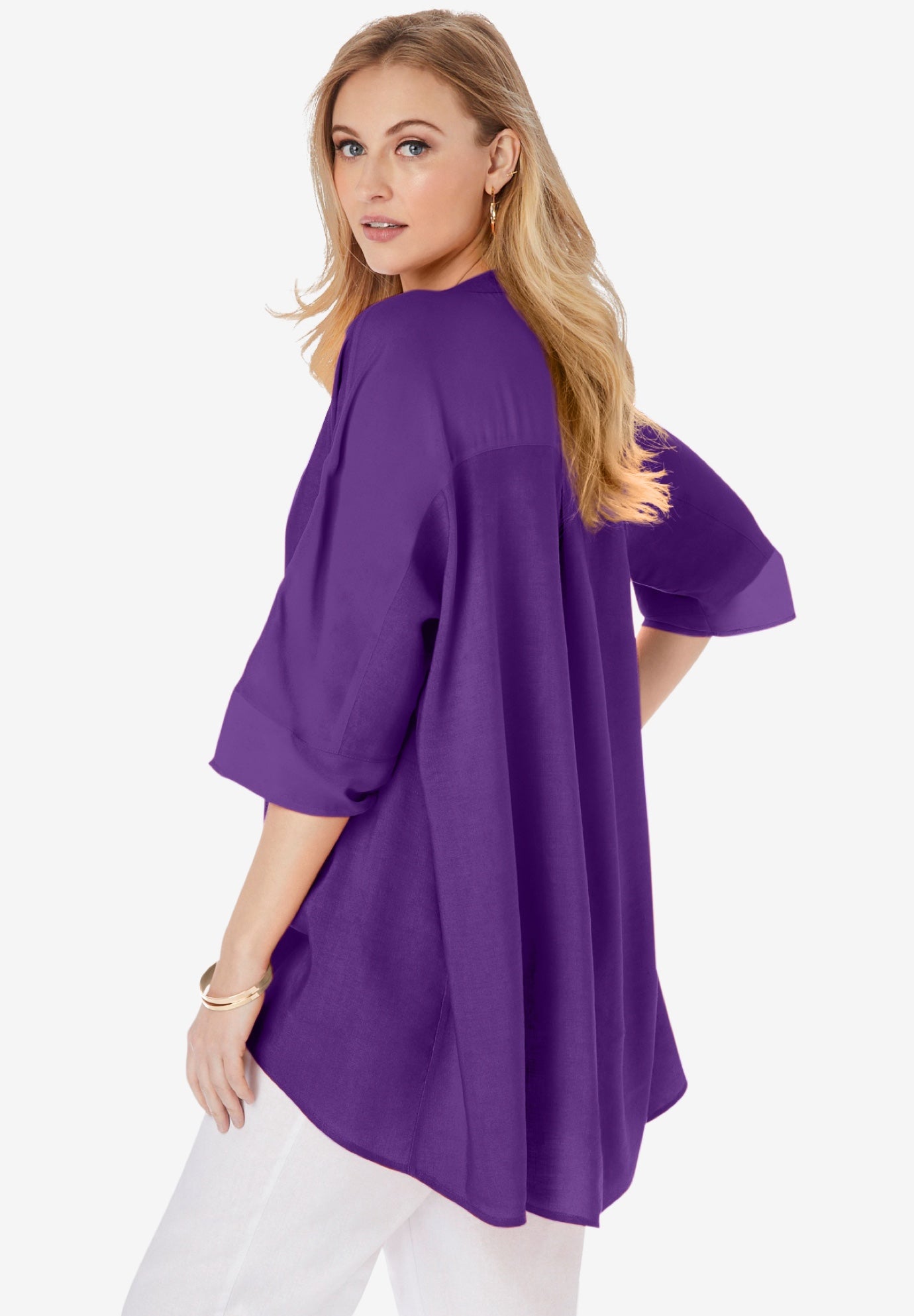 Hi-Low Linen Tunic image number 2