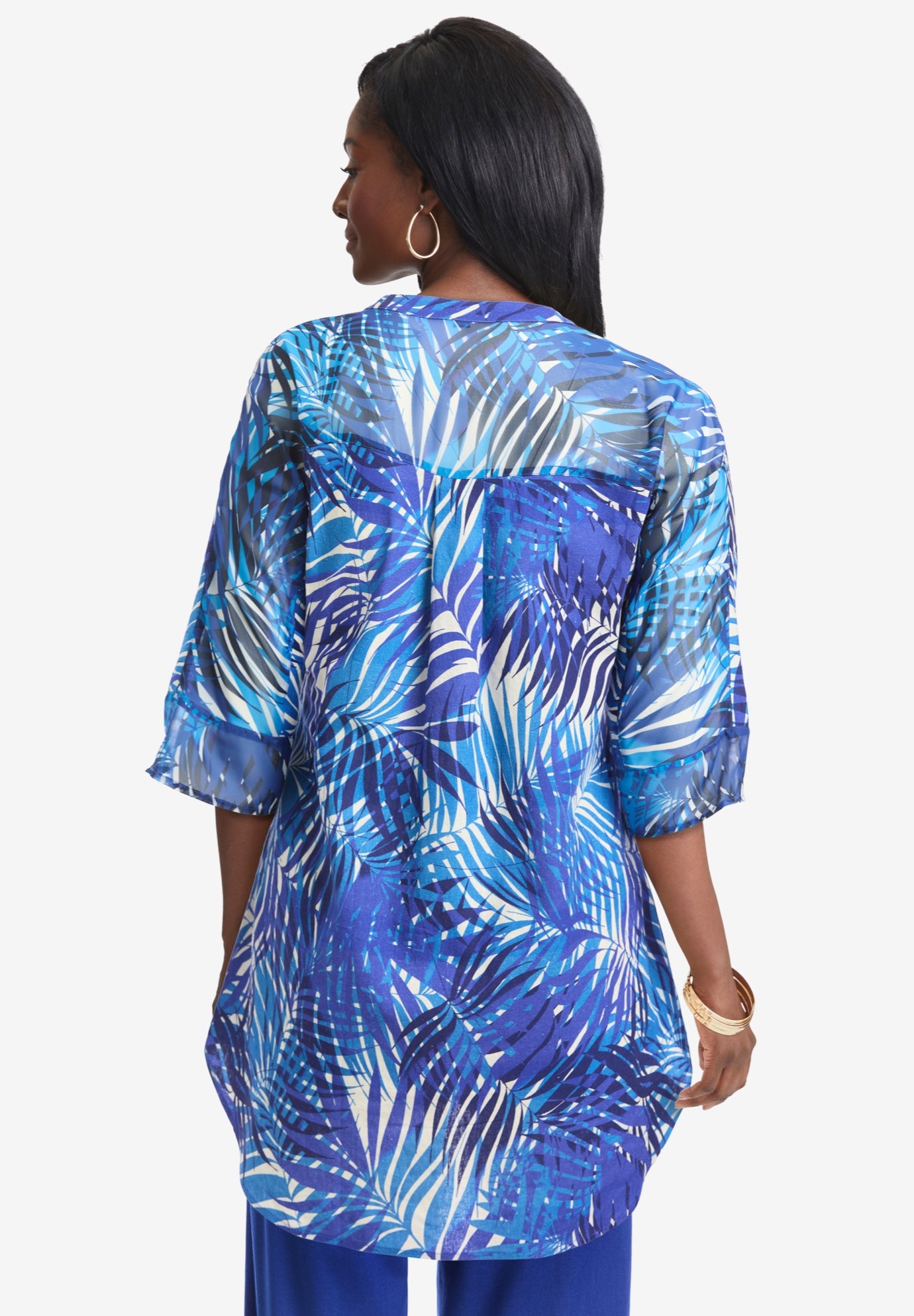 Hi-Low Linen Tunic image number 1