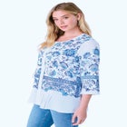 Monique Printed Big Shirt image number null