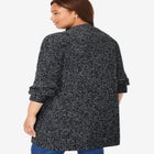 Shaker Button-Front Cardigan Sweater image number 1