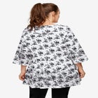 Tiered Floral 3/4 Sleeve Tunic image number null