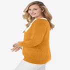 Tie-Neck Sweater image number null