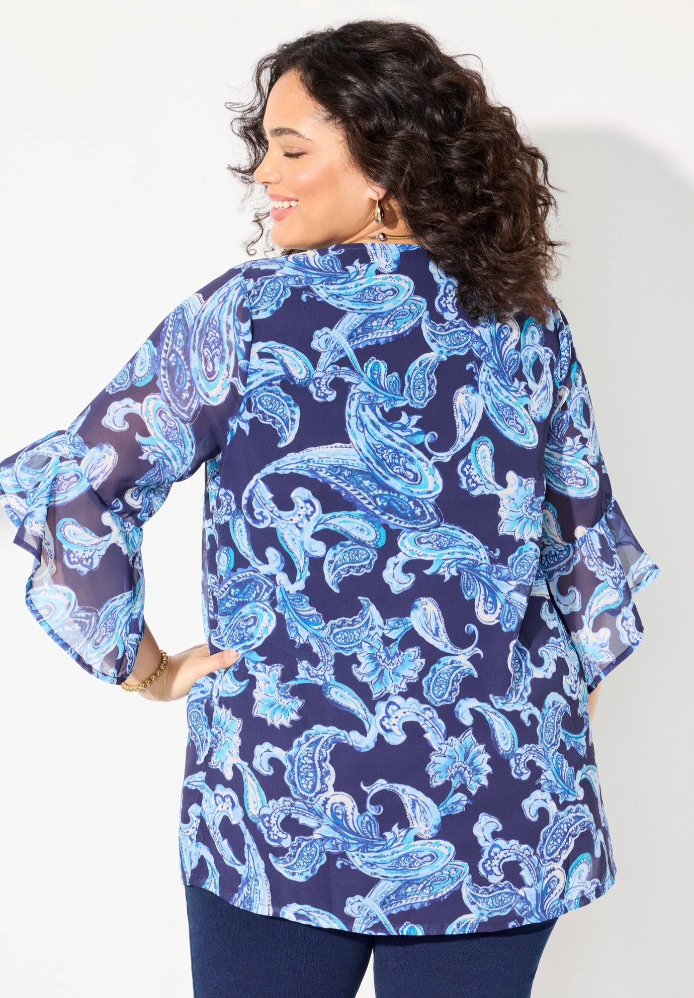 Juliette Bell-Sleeve Blouse image number 1