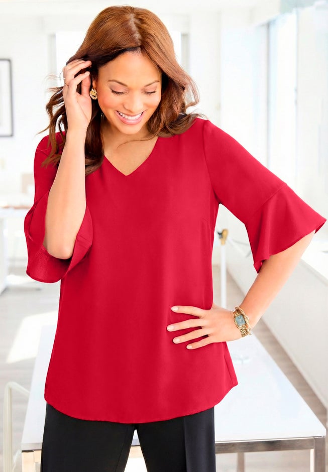 Juliette Bell-Sleeve Blouse image number 1