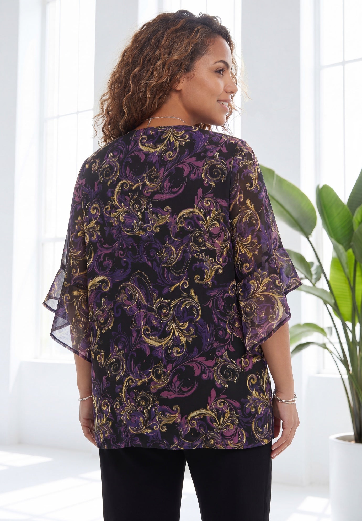 Juliette Bell-Sleeve Blouse image number 1