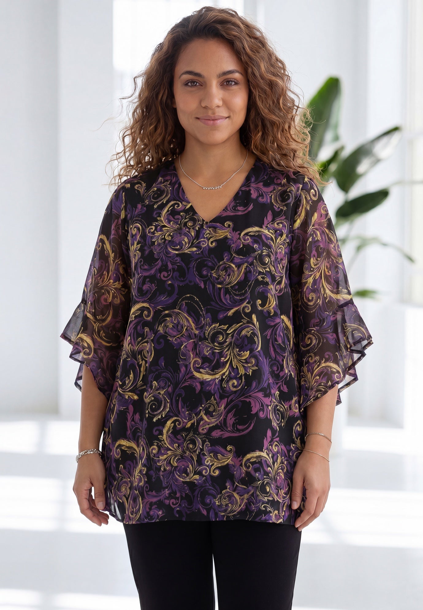 Juliette Bell-Sleeve Blouse image number 0