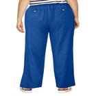 Linen-Blend Drawstring Pants image number null