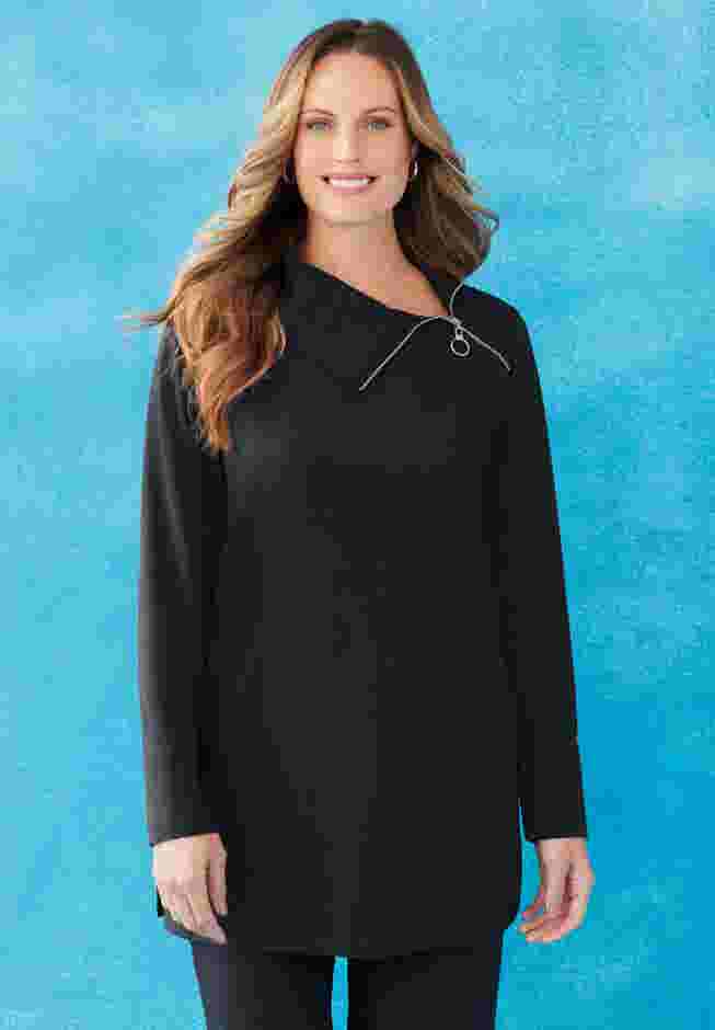 Suprema® Studio Zip-Neck Tunic image number 0
