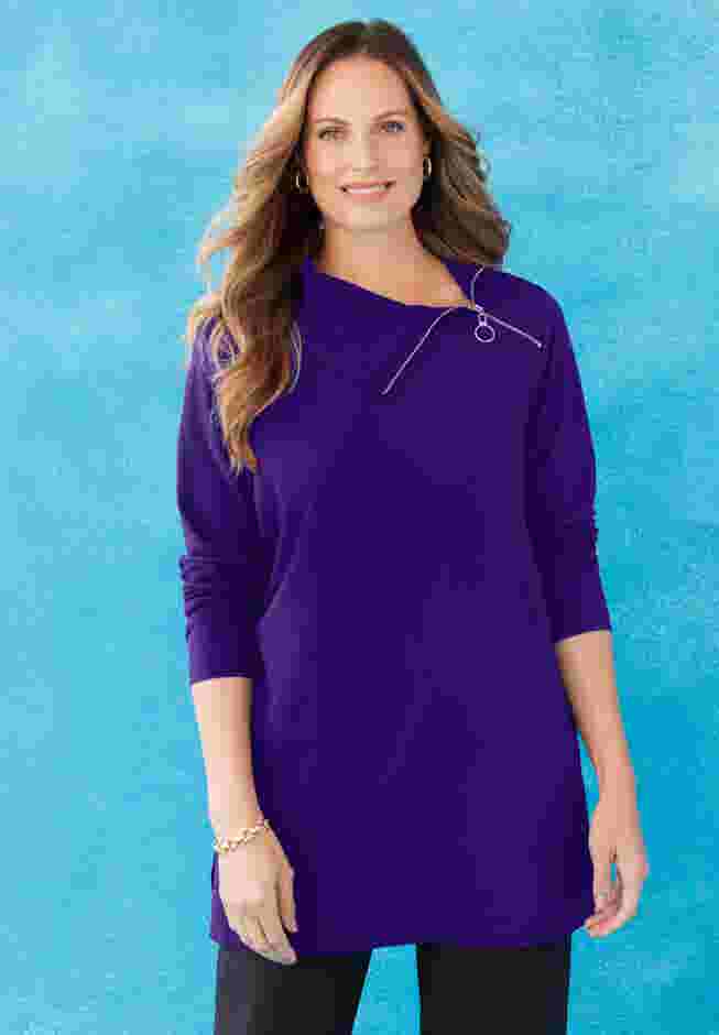 Suprema® Studio Zip-Neck Tunic image number 0