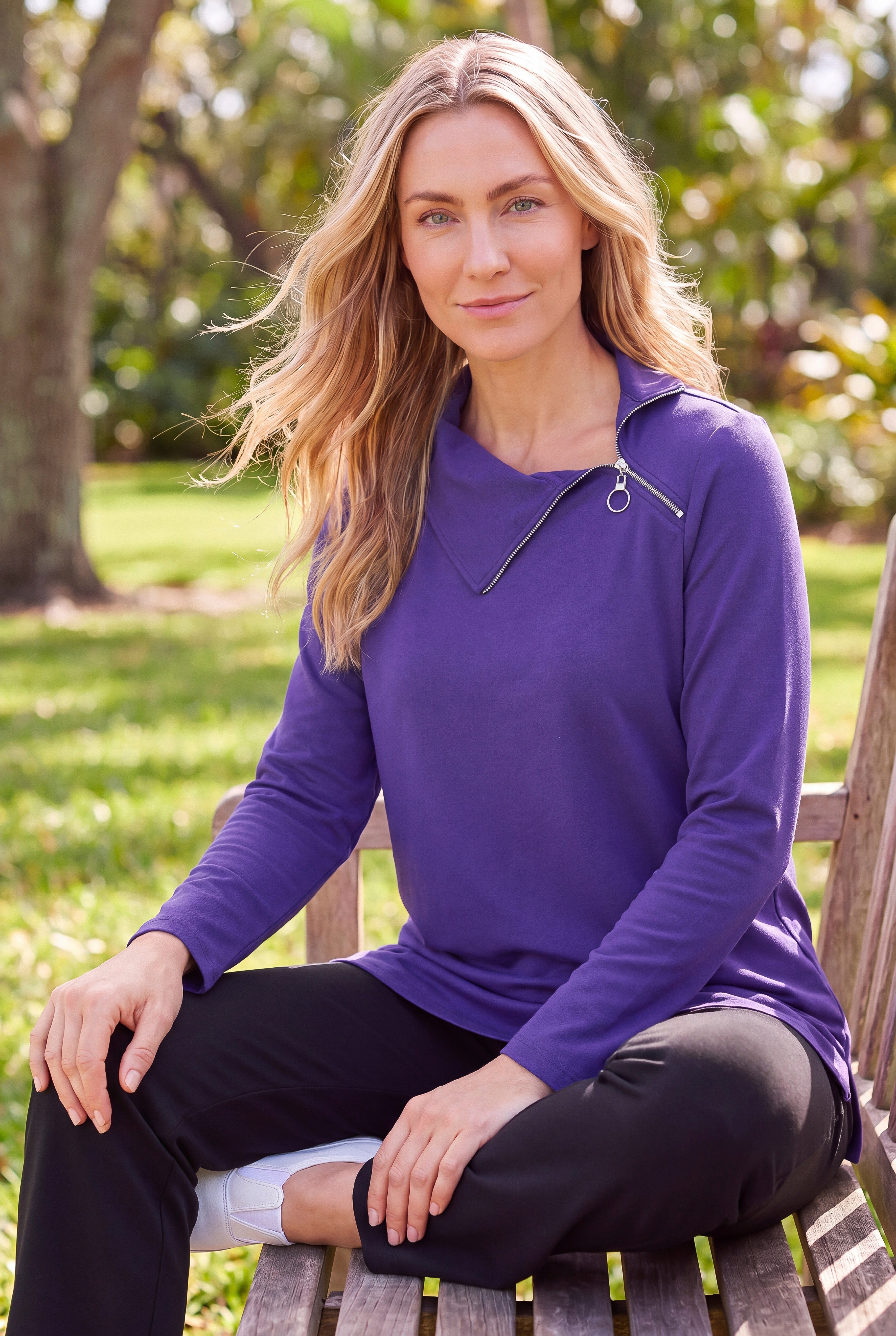 Suprema&reg; Studio Zip-Neck Tunic image number 0