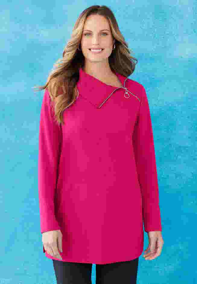 Suprema® Studio Zip-Neck Tunic image number 0