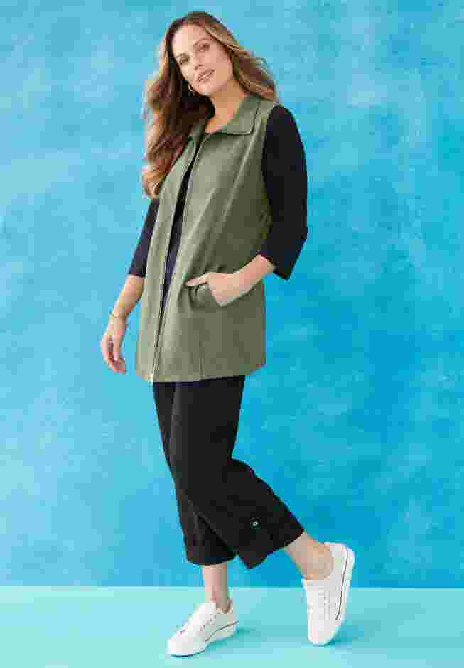 Suprema® Studio Roll Tab Pant image number 4